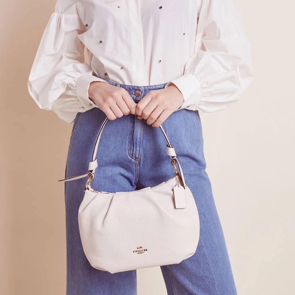 Coach Everly Cream Shoulder Bag
